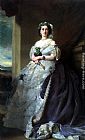 Franz Xavier Winterhalter Paintings - Julia Louise Bosville, Lady Middleton by Franz Xavier Winterhalter